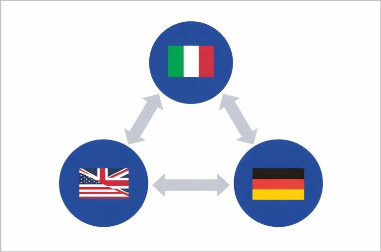 Italienisch und Englisch