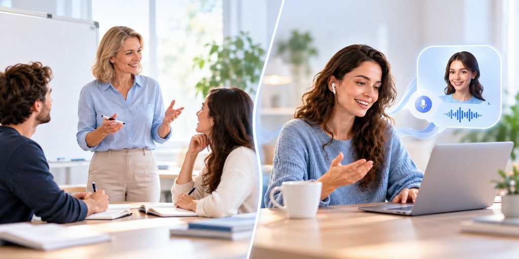 Sprachkurs oder KI-Sprachcoach?